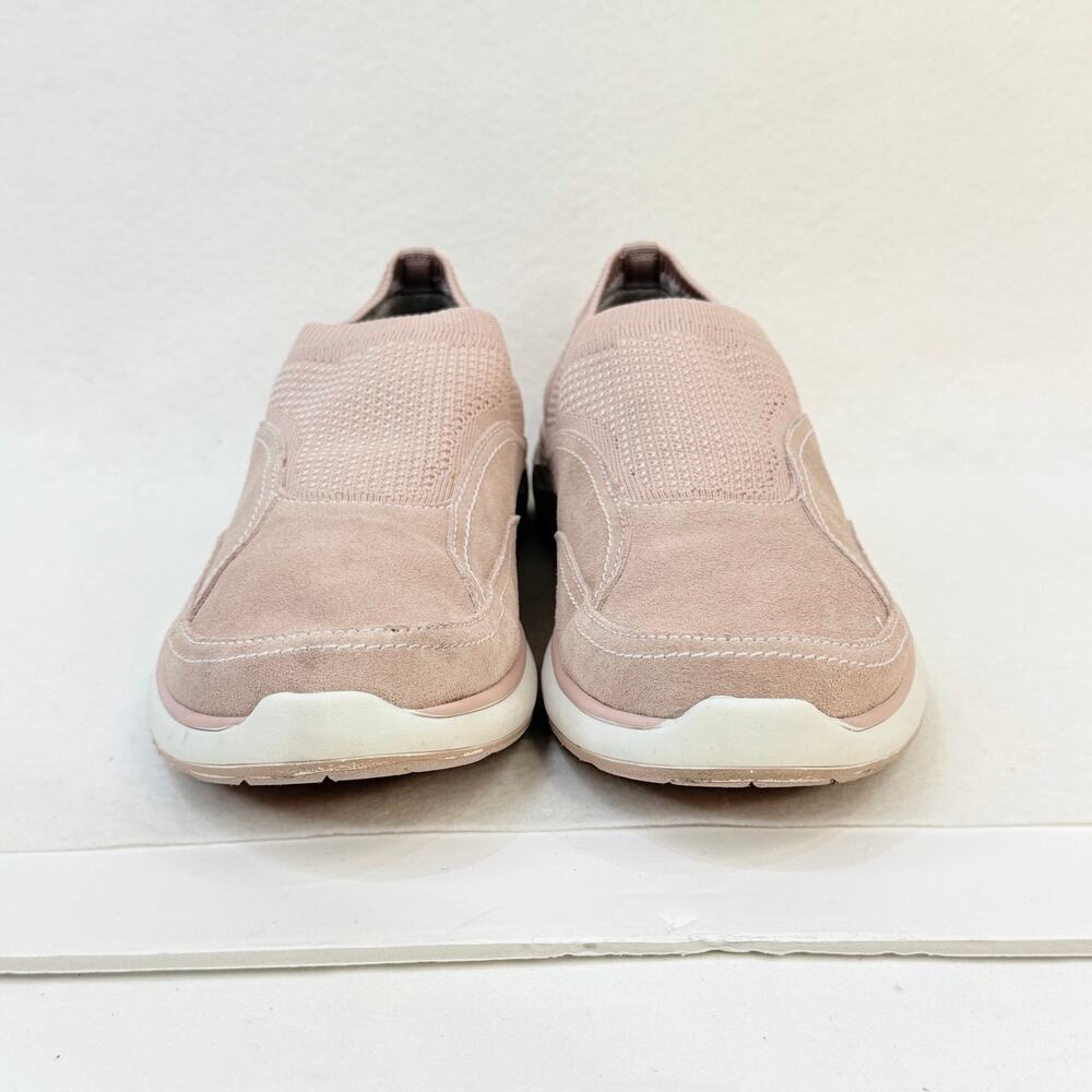 Ryka Womens Talia Slip On Casual Sneakers Stretch Knit Suede Dusty Pink Size 9 - Picture 3 of 10